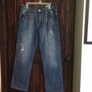 Lucky brand size 33 jeans. Medium wash, lightly distressed.